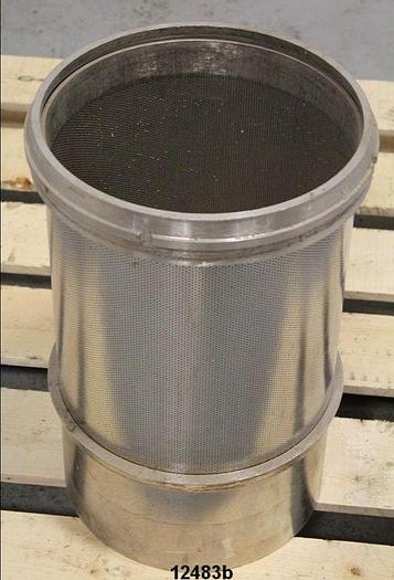 Used Bird 100 Pressure Screen Basket, .8 Mm (.032") Holes, Profile #12483