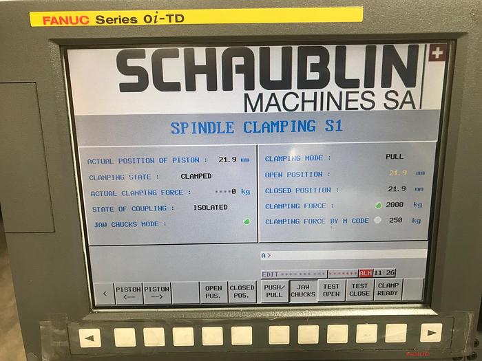 Used BRUGT CNC-DREJEBÆNK FABR. SCHAUBLIN, MODEL 136-5AX