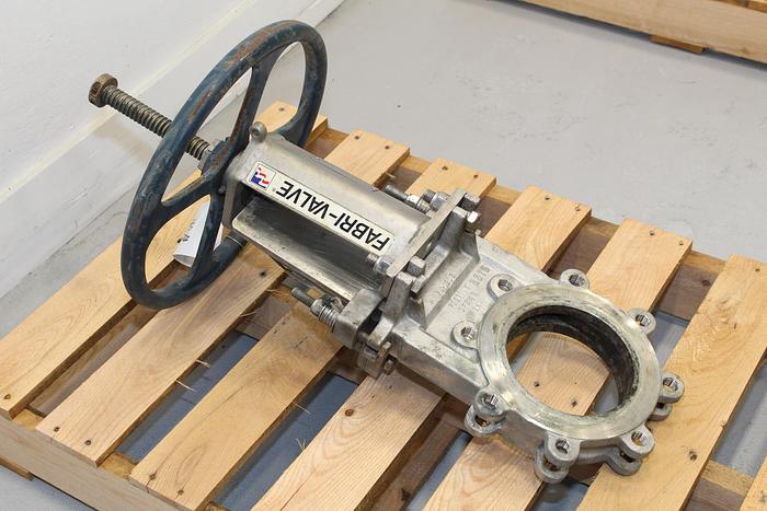 Used Fabri-Valve 6" Hand Operated Knife Gate Valve #43983