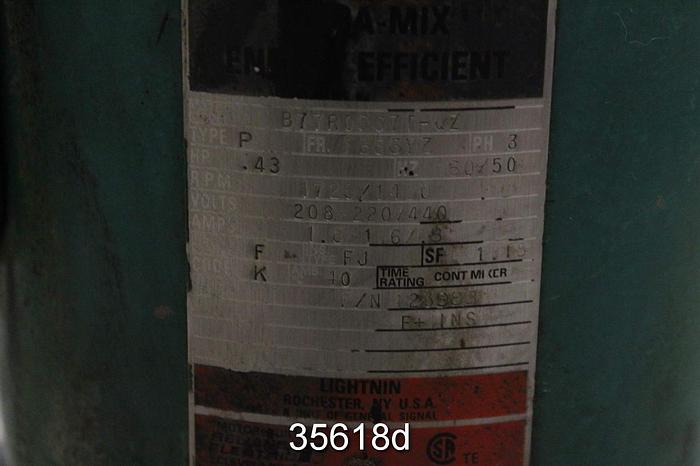 Used Lightnin XJQ-43 Top Mount Agitator #35618