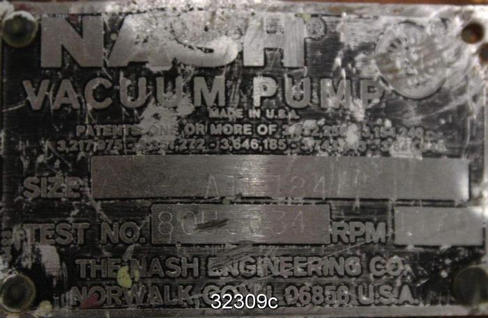 Used Nash AT-184 Vacuum Pump #32309