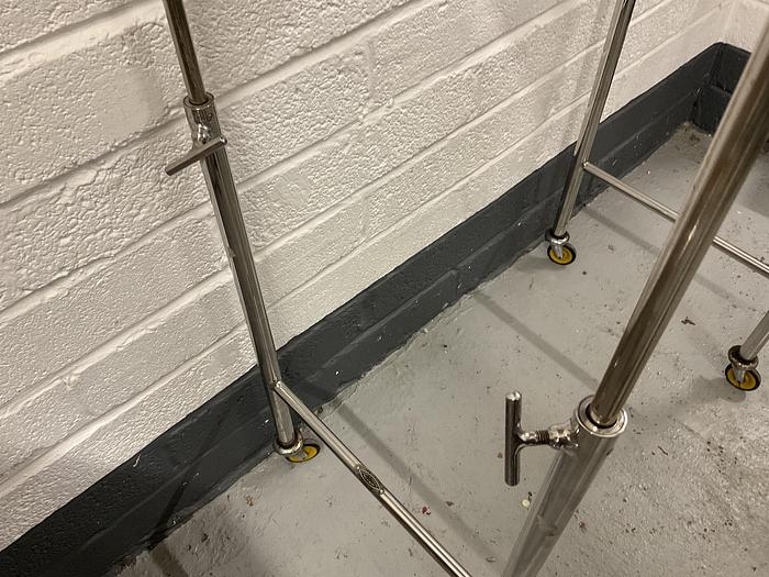 Used Trolley stainless steel 760 x 460mm 1 Shelf Height Adjustable