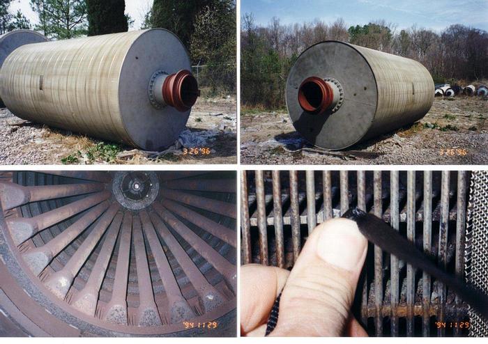 Used Impco 0800X1600 Washer Thickener, 8 Ft. Dia X 16 Ft. Long, With Cylinder, 24.5" Trunnion, 24.5" Tail Trunnion, C24-L10 317 Lh Cl02 Washer, 317 Stainless Steel #22973