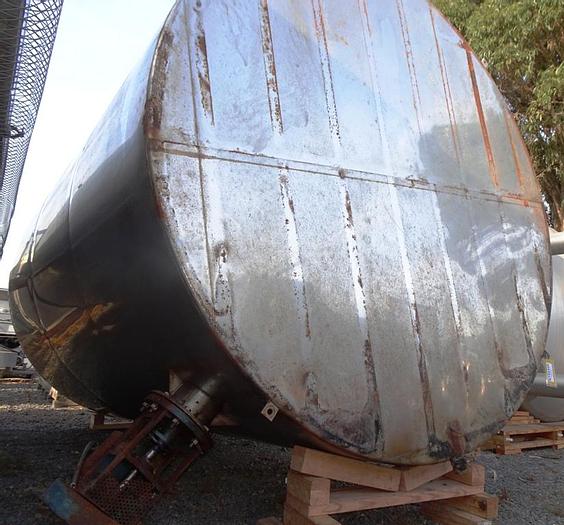 Used Tank, 5,090 Gallon, S/st, Agit, 8.5' x 12', #S742440