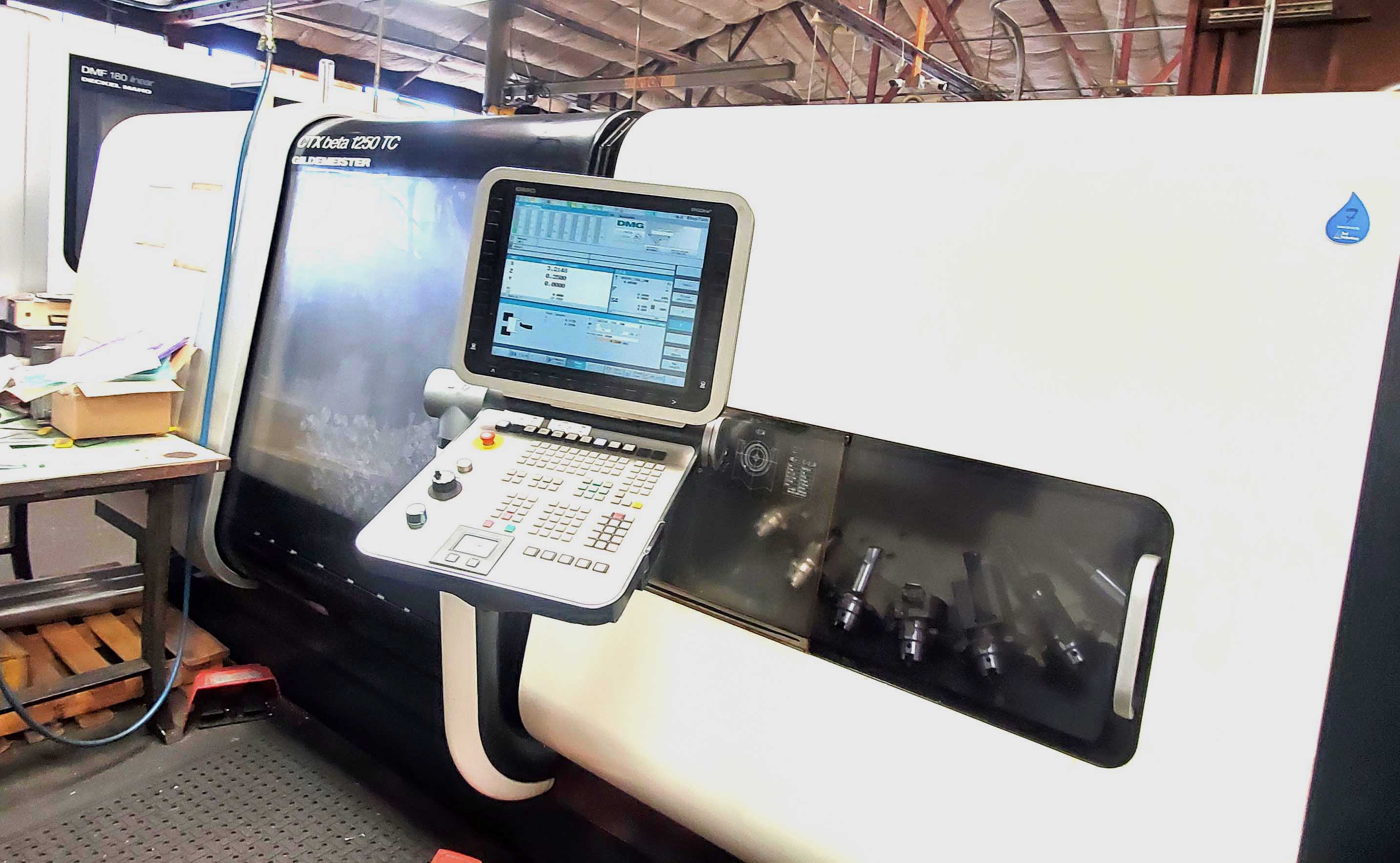 Used 2009 DMG GILDEMEISTER CTX BETA 1250 TC CNC TURNING CENTER AND MILLING CENTER #5684
