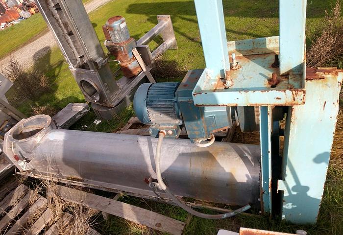Used Conveyor, Screw, 9.5" x 5'9", S/st, 1.5 HP, 10" In/Out, #C742698
