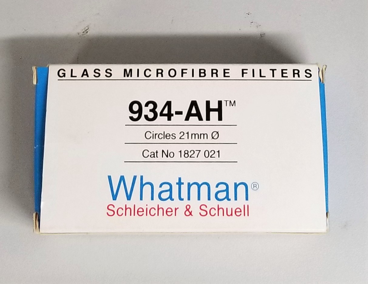 New Whatman 934-AH (1827-021) Glass Fiber Filter Paper - 21mm