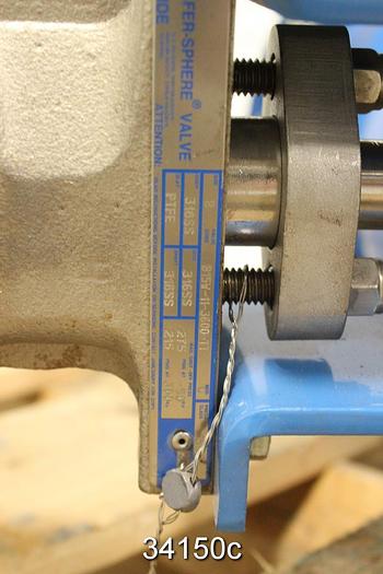 Unused Neles Jamesbury 8" Pneumatic Butterfly Valve, 815W-11-3600TT #34150