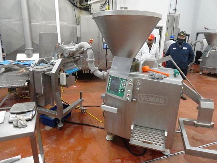 Used 2014 Vemag Continuous Vacuum Stuffer, Md #HP 15E & Vemag Ball Control,  BC235 Portioning System HP10E & BC 235