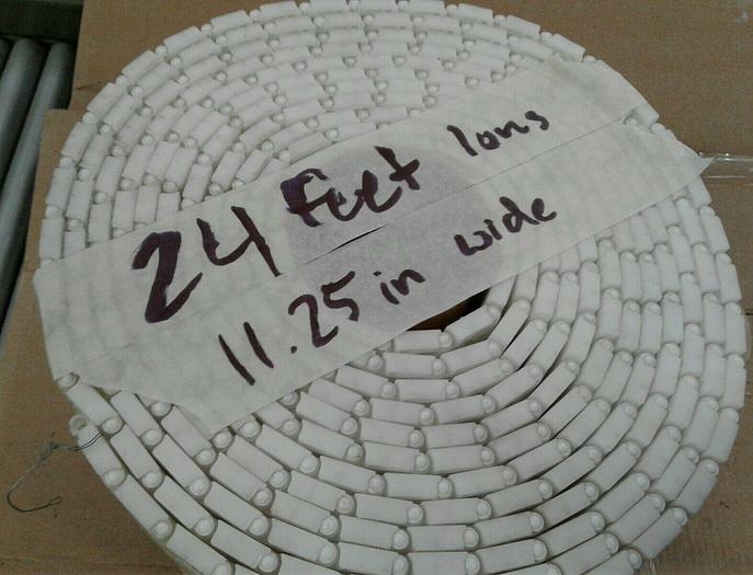 PLASTIC CONVEYOR BELT 11.25"x 24 feet
