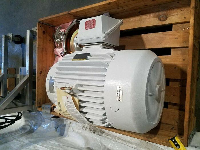 Used Baldor E-Z Kleen Plus IP56 40 HP Electric Motor 3560 RPM CLEAN ROOM Pharma