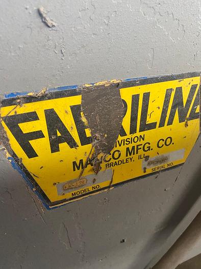 Used Fabriline Angle Shear Model: FH-12E