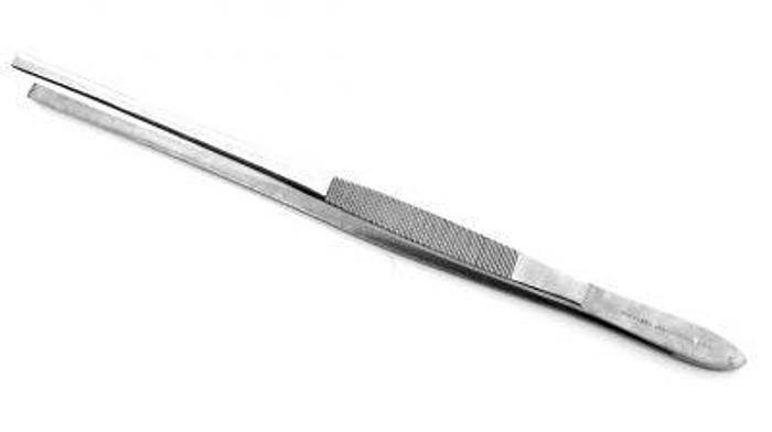 Used Forceps Tissue Dissecting Aldercreutz Fine 5 in 6 Teeth 250mm (10in)
