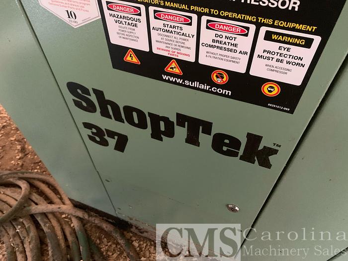 Used 2017 Sullair Shoptek 37 Air Compressor & Dryer