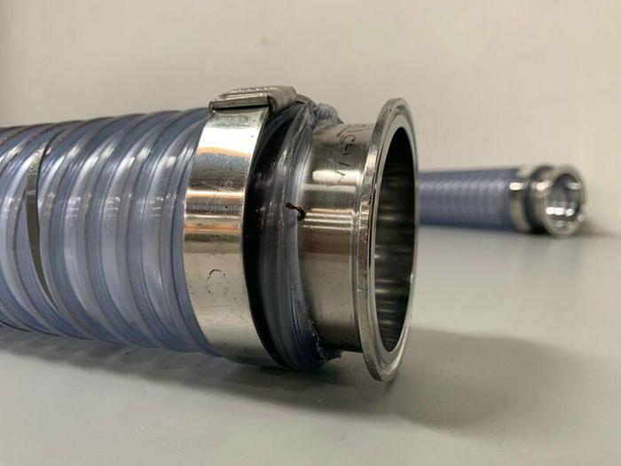 Used Rubber FAB Technologies 88" Flexible Hose w/ 3" Sani...