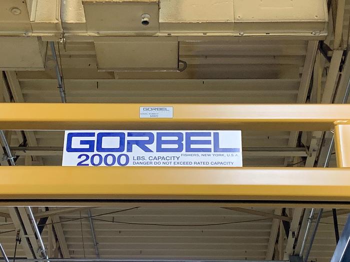 Gorbel 2000 LBS over head hoist system