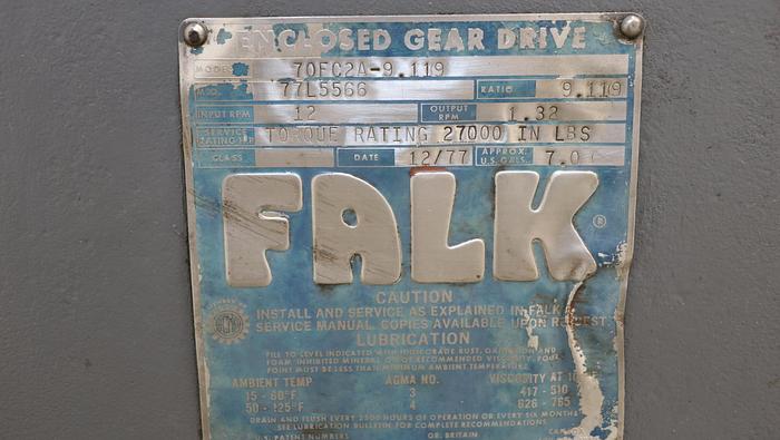 Used Falk 70FC2A-9.119 Gear Box #44487