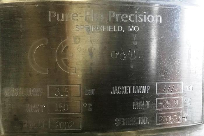 Used Process tank with 100 liter volume