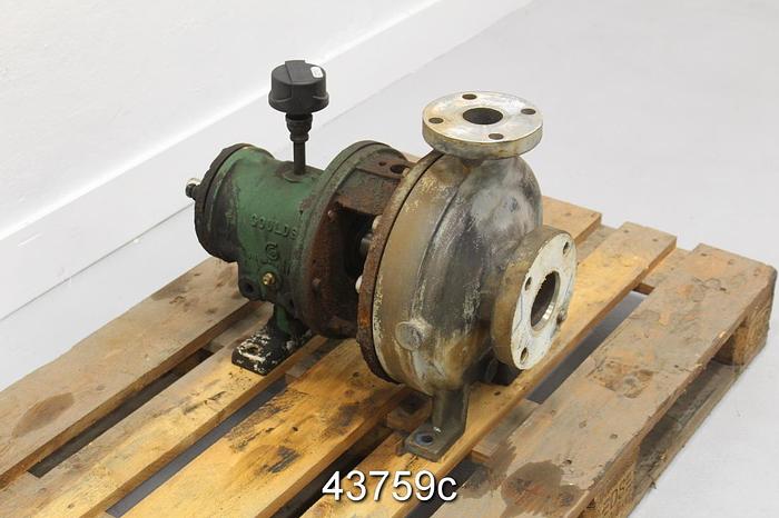 Used Goulds 3196 2x3x10 Pump, Stainless Steel Casing #43759