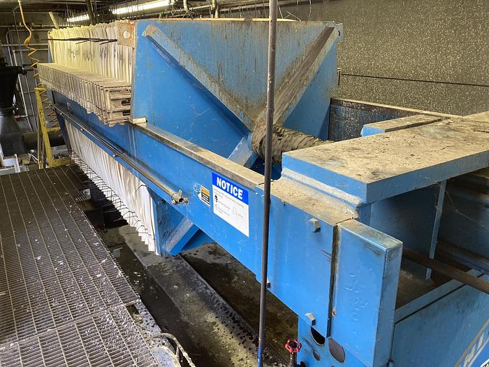 Used Used JWI 50 cu.ft. recessed plate filter press