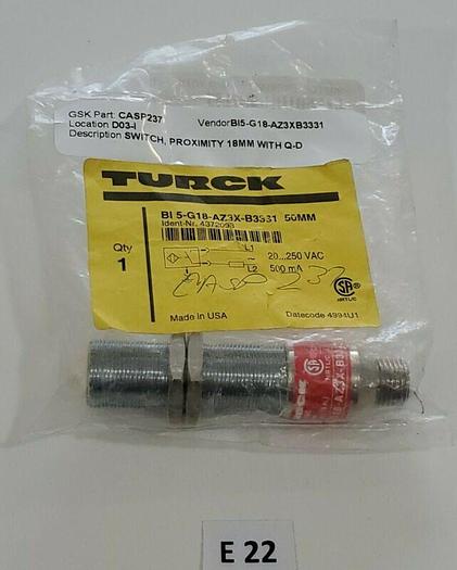 *NEW* Turck BI 5-G18-AZ3X-B33