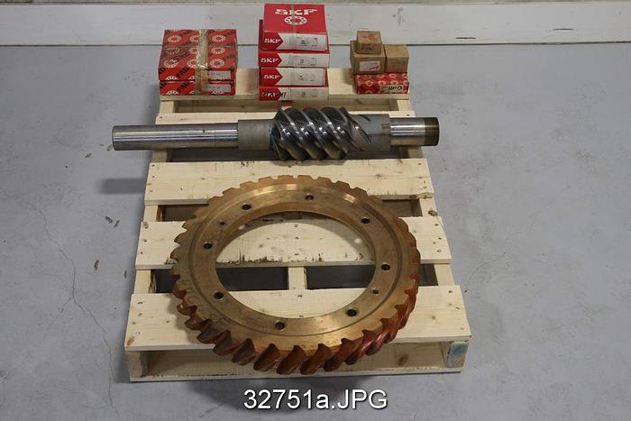 Unused Falk Gear Box 34 Teeth Worm Gear Set #32751