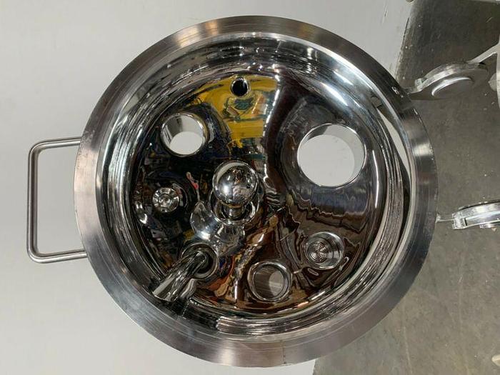 Used Precision 50 Liter Stainless Steel Jacketed Reactor 76 PSI