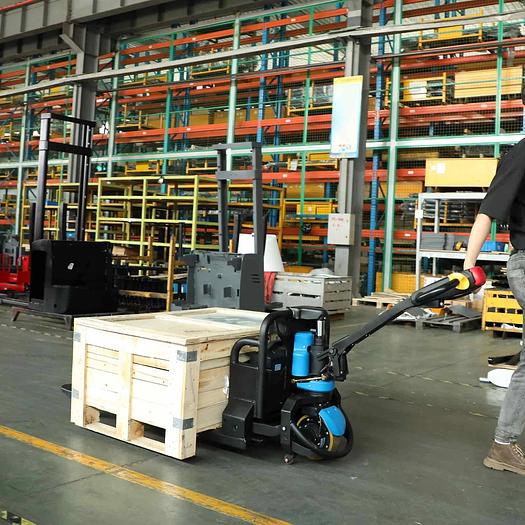 Used Lithium Full Electrical Pallet Truck Jack 3,300lb Cap. 45x21 with Extra Battery