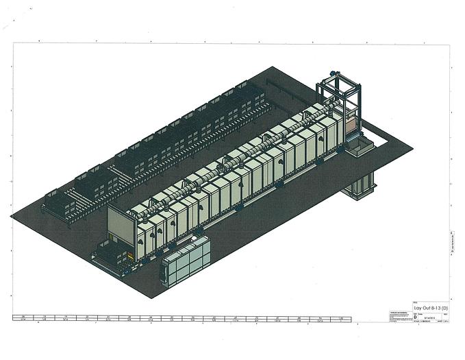 Used 2016 HFT Heat Treating Furnace  Roller Hearth