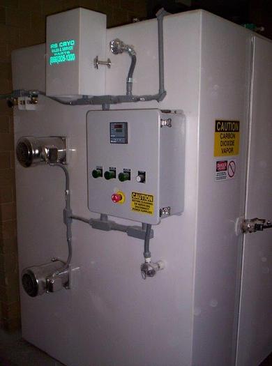 Used 153 CF Fiberglass Nitrogen Cabinet Freezer