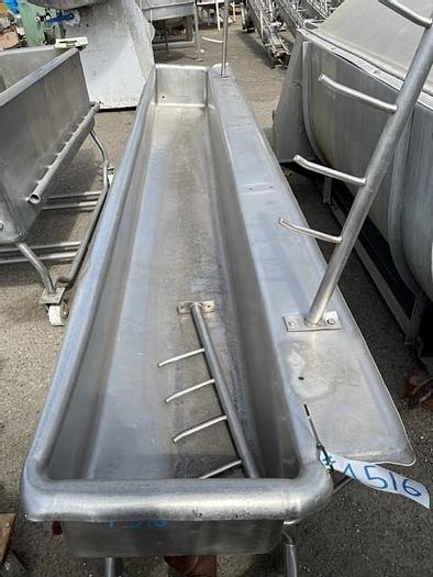 Used Sani-Matic 138" Long x 15" Wide COP Tank / Trough