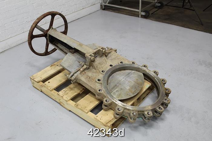 Used Fabri-Valve FV-C3700449800 18" Hand Operated Knife Gate Valve #42343