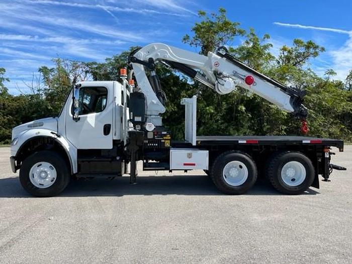 Used Effer 310.11 3s 25130 lb Knuckle Boom on 2009 Freightliner M2 106 Flatbed Truck - CE5787