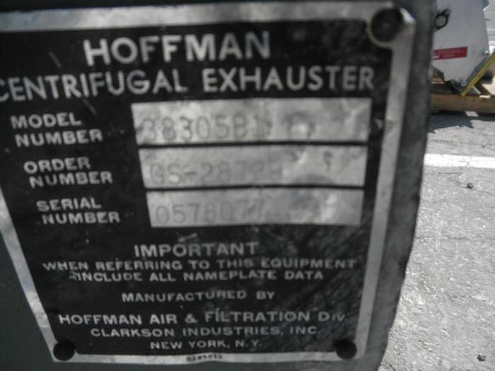 Used Blower, 40 HP, Centrifugal, Hoffman, Mdl 38305B1, 6" In/Out #S740584