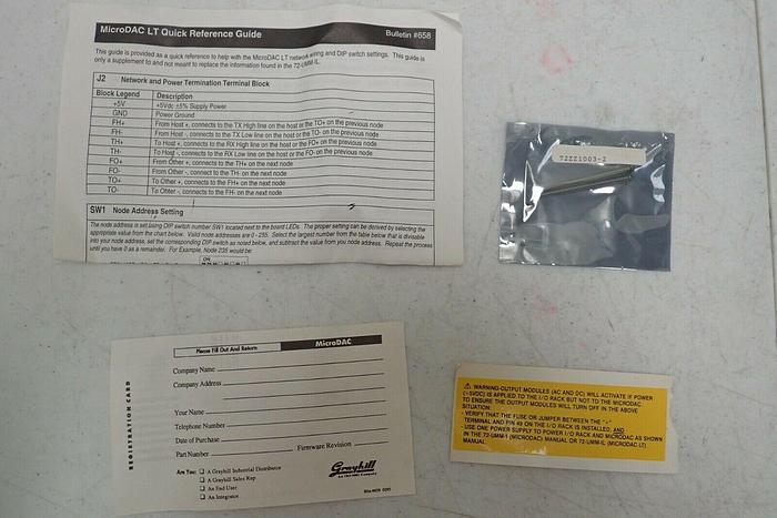 Used Grayhill 72-MDL-32ADC Microdac LT Controller 72MDL32ADC