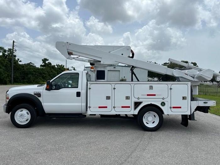 Used Versalift 41ft Material Handler Bucket Boom on 2010 Ford F550 4x4 Reg Cab Utility Truck - C25254