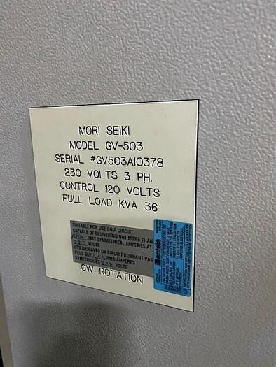 Used 2001 Mori Seiki GV-503 Twin Pallet Vertical Maching Center