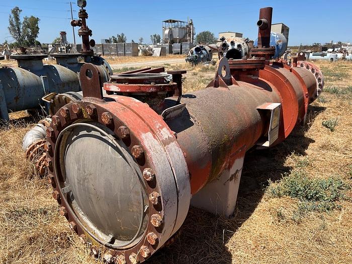 Used Heat Exchanger, Shell & Tube, 300 SF, Inconel, 50 PSI, Davis Fabrication #S744725