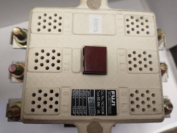 Used FUJI ELECTRIC 1NC3H0# Type SC-6N/UL Contactor, 200V - 575V 30HP-75 HP 150-AMP GH117