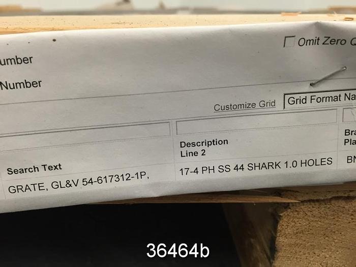 Used Beloit Shark Pulper Extraction Plate, 54" O.D, 38 3/8" I.D, GL&V 54-617321-1P #36464