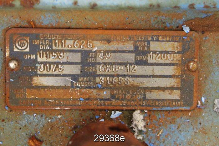 Used Goulds 3175, 6x8x12 #29368