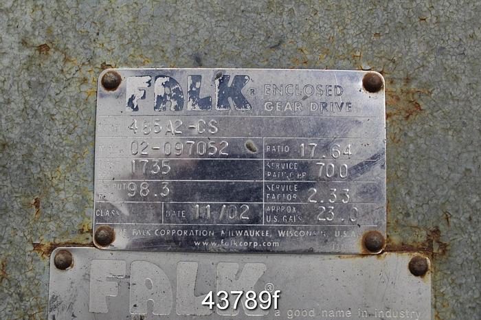 Used Falk 485A2-CS Gear Drive, 17.64/1 Ratio #43789