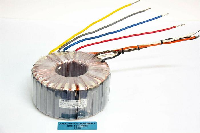 Used Hammond Manufacturing 182U24 Toroidal Transformer 117V 24V VA:750 NEW (9360)K 39121301