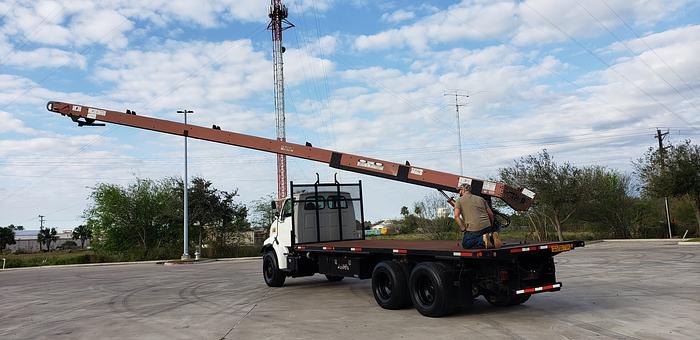 Used 2003 Sterling Acterra Flatbed With Cleasby Roofing Conveyor