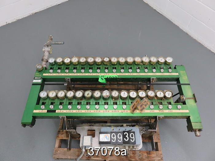 Used Beloit B-Shur Oil Flowmeter Station, 31 Gauges #37078
