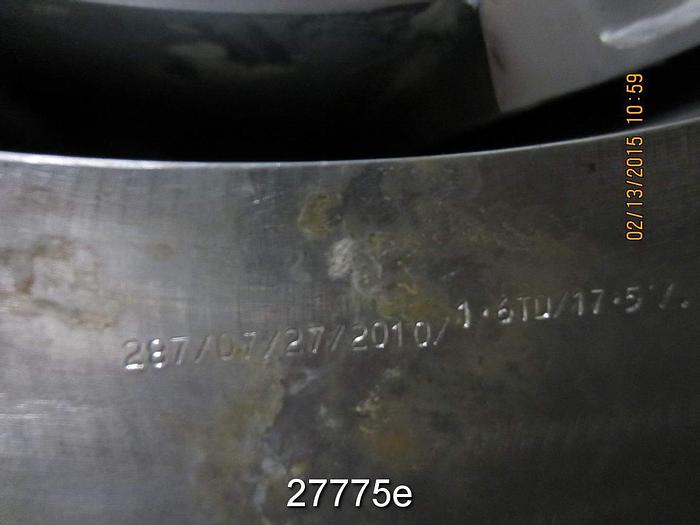 Used Beloit MDS24A Beloit Horizontal Pressure Screen, Model Mds24A, #27775