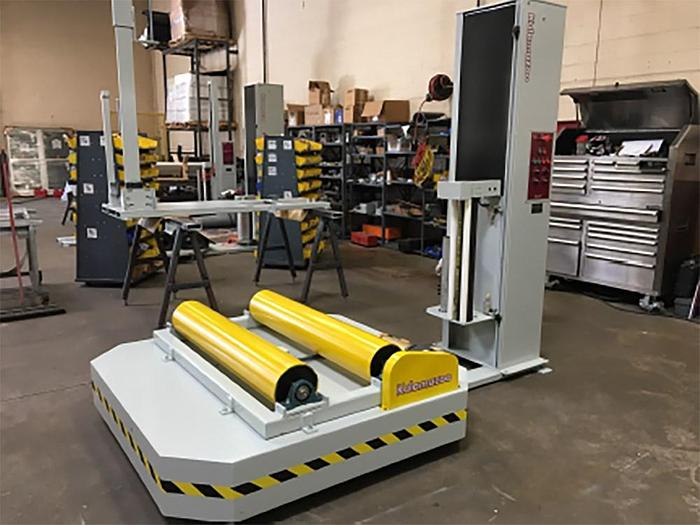 Used KALAMAZOO PACKAGING SYSTEMS 6110HFA-CW COCOON ROLL WRAPPER 65" MAX HEIGHT