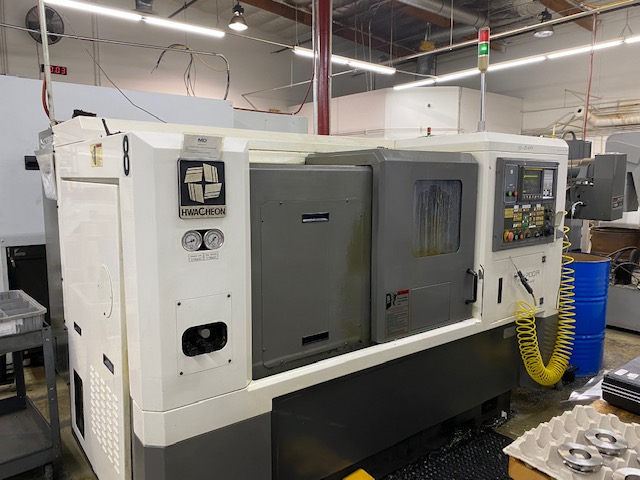 Used 2005 Hwacheon Hi-Tech 200A CNC Turning Center Lathe #5743