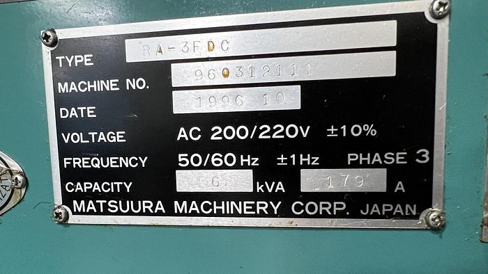 Used 1996 Matsuura