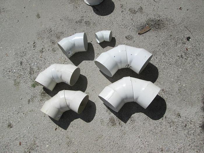 Used Pierce IPS Epoxy Coated PVC Elbows